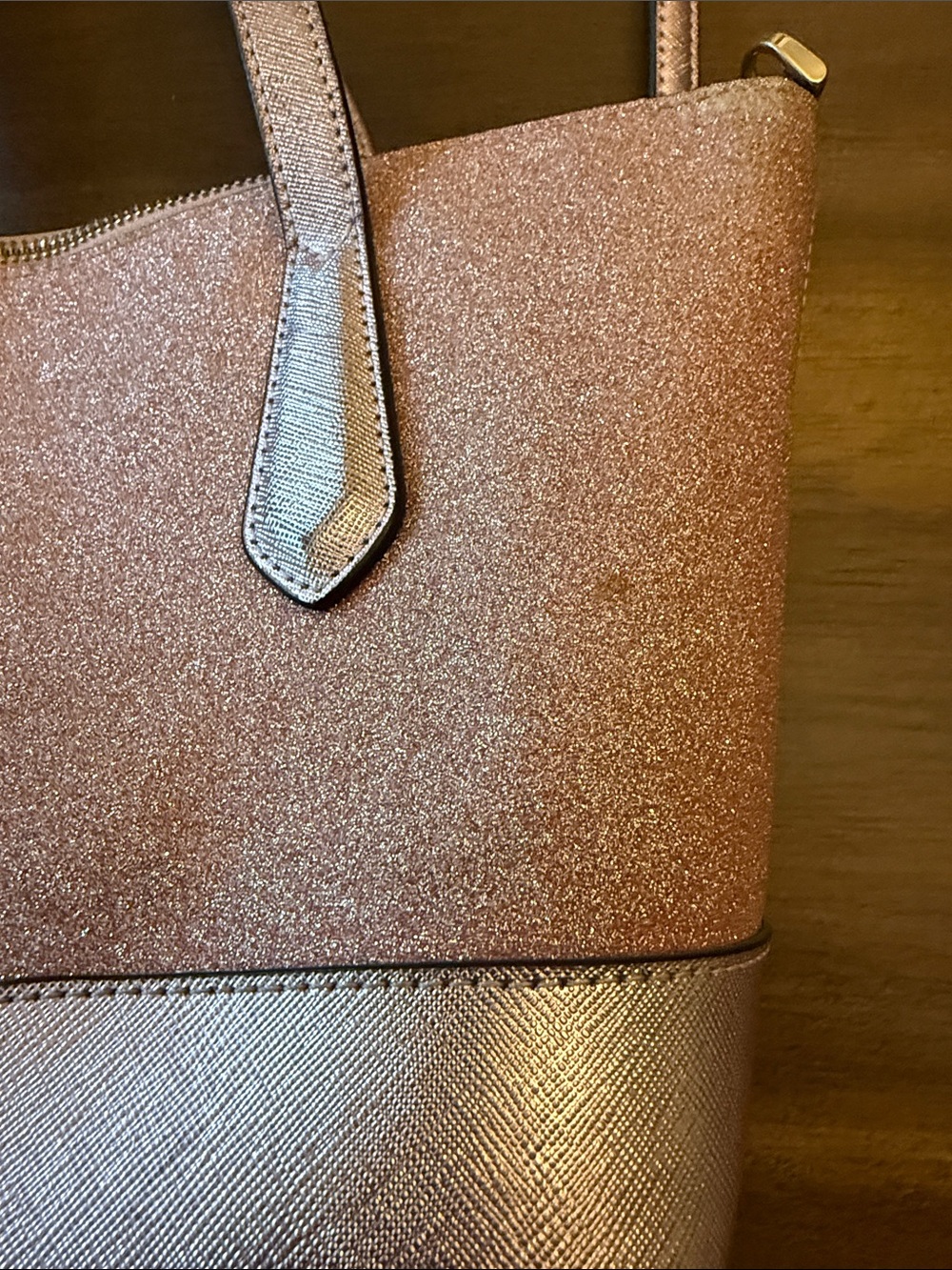 kate spade Pink Glitter Tote with Top Handles - Picture 5 of 14